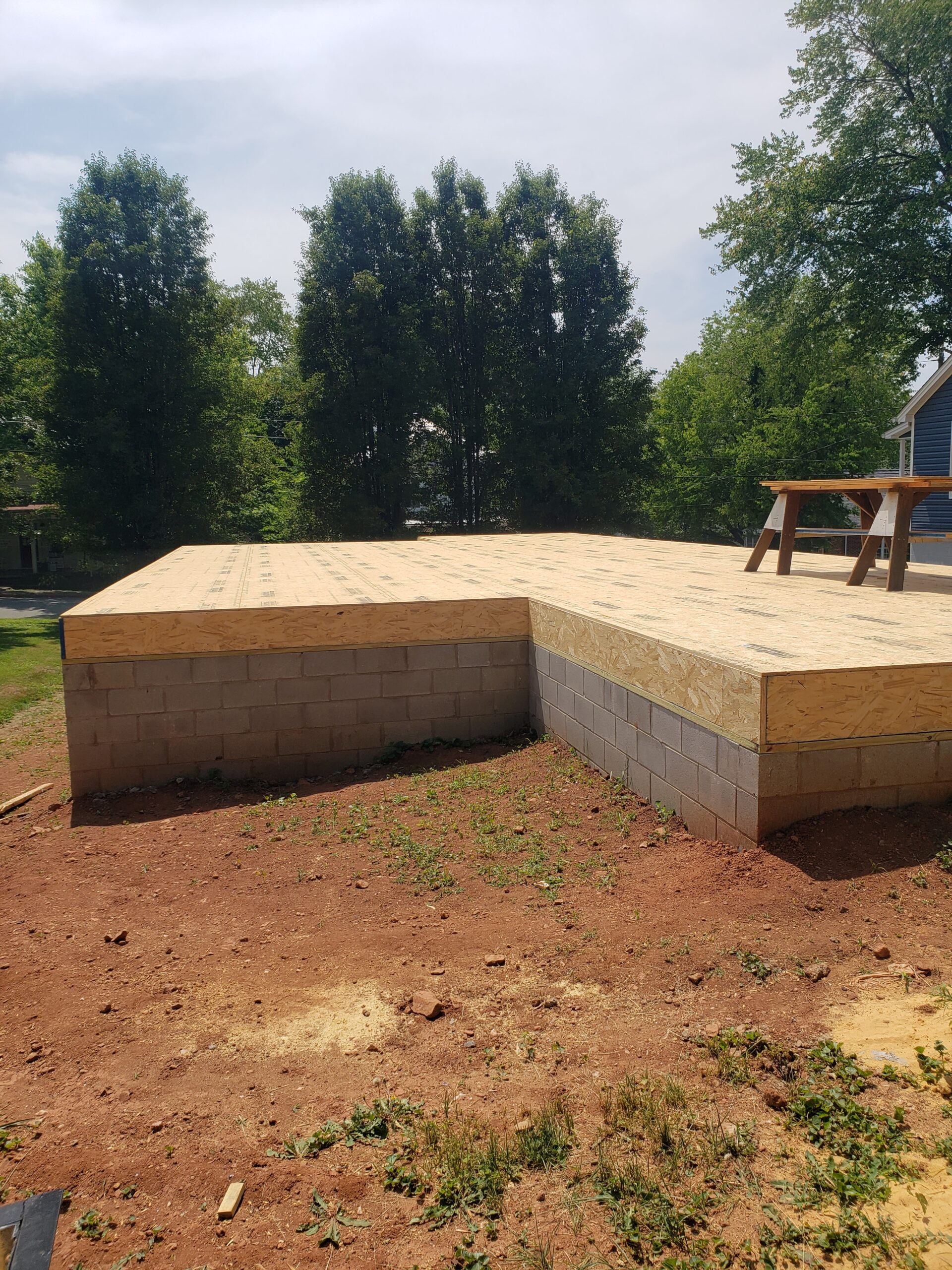 new home being built by habitat for humanity in orange county virginia